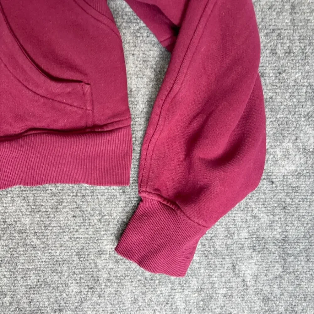 Lululemon Oversized Scuba Full Zip Hoodie Sweatshirt Pomegranate Red Size S/XS